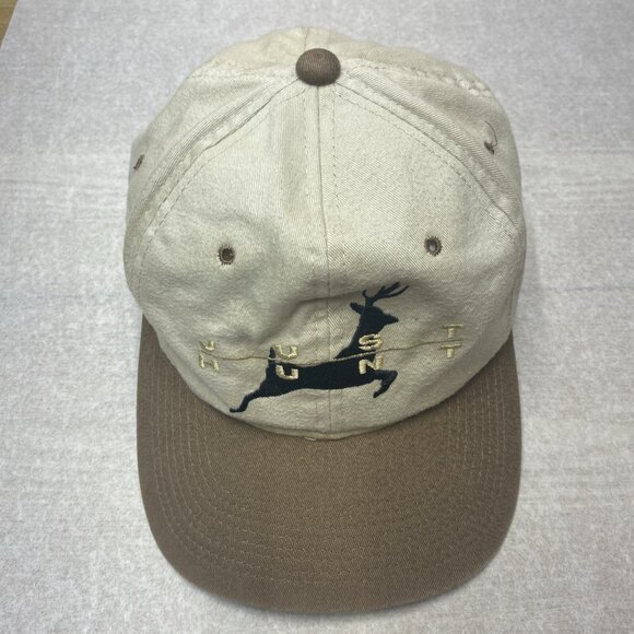 Vintage Hunting Baseball Cap Adjustable Hat Embroidered Signature Snap Back - Picture 1 of 10